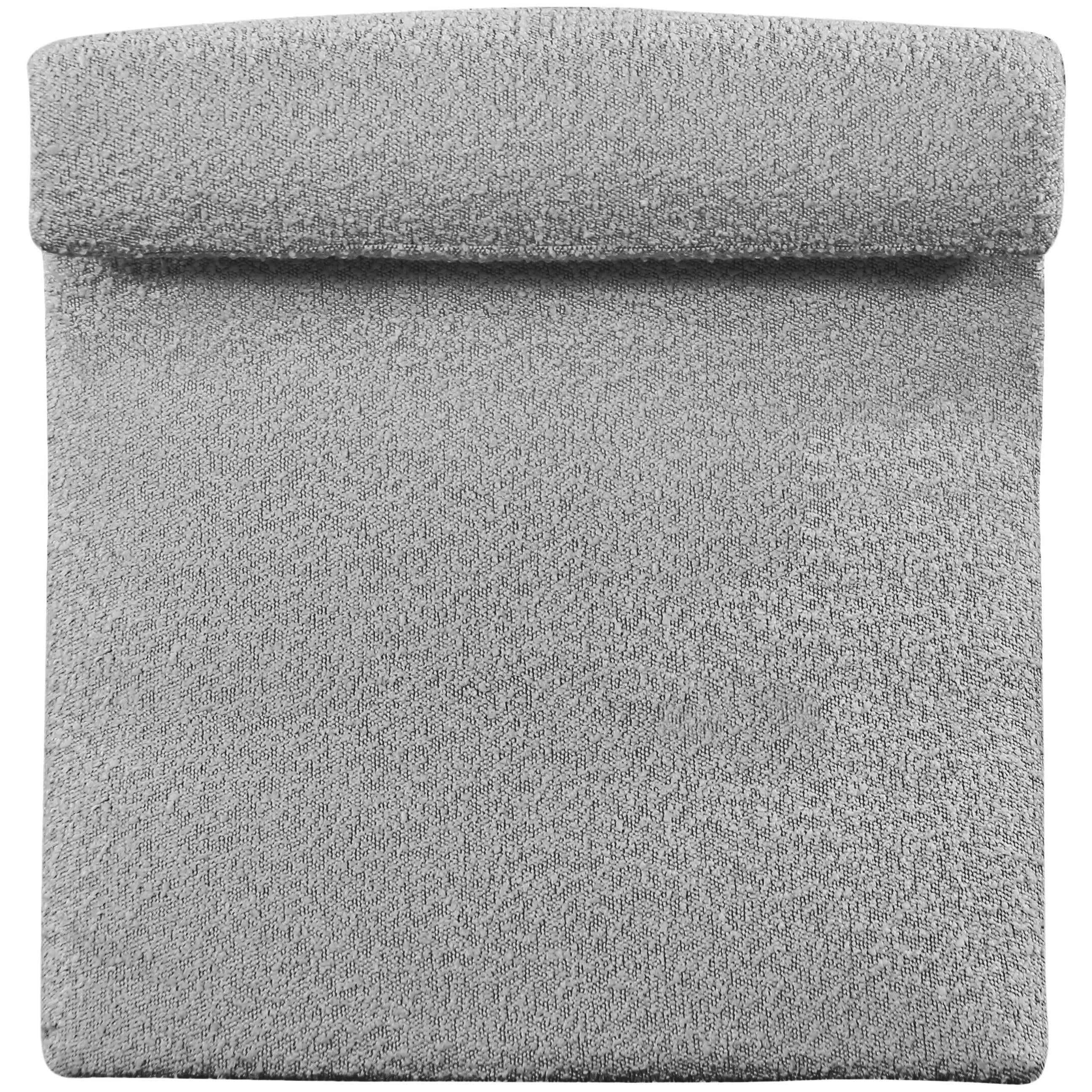 Meridian Mulberry Grey Boucle Fabric Accent Chair