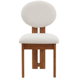 Meridian Napa Cream Boucle Fabric Dining Chair