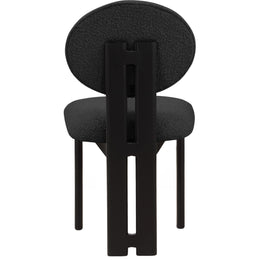 Meridian Napa Black Boucle Fabric Dining Chair
