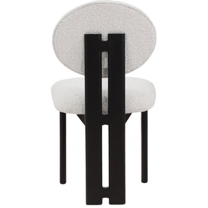 Meridian Napa Cream Boucle Fabric Dining Chair