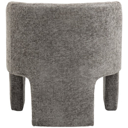 Meridian Sawyer Grey Chenille Fabric Accent Chair