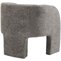 Meridian Sawyer Grey Chenille Fabric Accent Chair