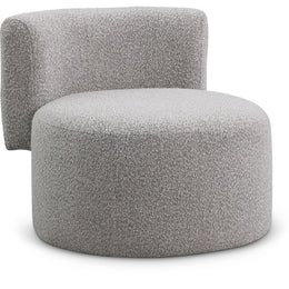 Meridian Como Taupe Boucle Fabric Accent Chair