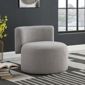 Meridian Como Taupe Boucle Fabric Accent Chair