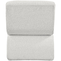 Meridian Desiree Cream Boucle Fabric Accent Chair