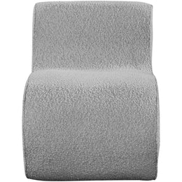 Meridian Desiree Grey Boucle Fabric Accent Chair