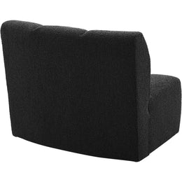 Meridian Infinity Black Boucle Fabric Modular Chair