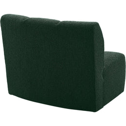 Meridian Infinity Green Boucle Fabric Modular Chair