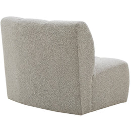Meridian Infinity Brown Boucle Fabric Modular Chair