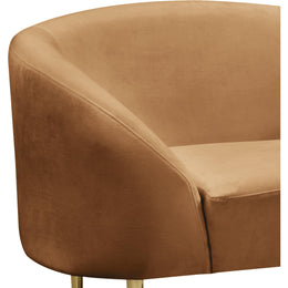 Meridian Ritz Saddle Velvet Chair