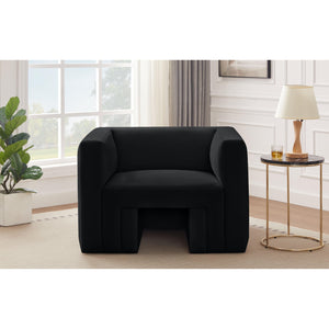 Meridian Henson Black Velvet Chair