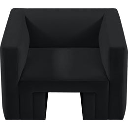 Meridian Henson Black Velvet Chair