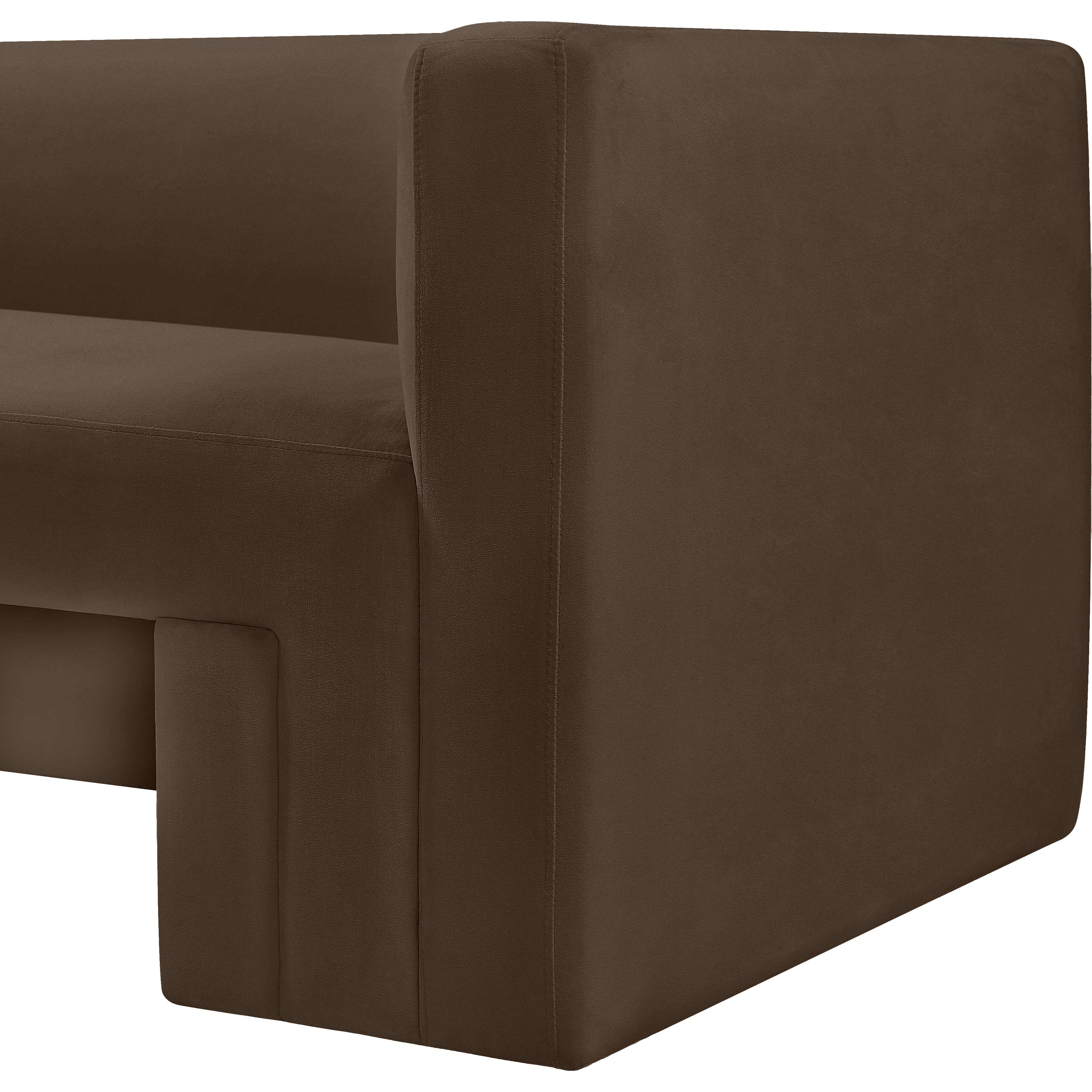 Meridian Henson Brown Velvet Chair