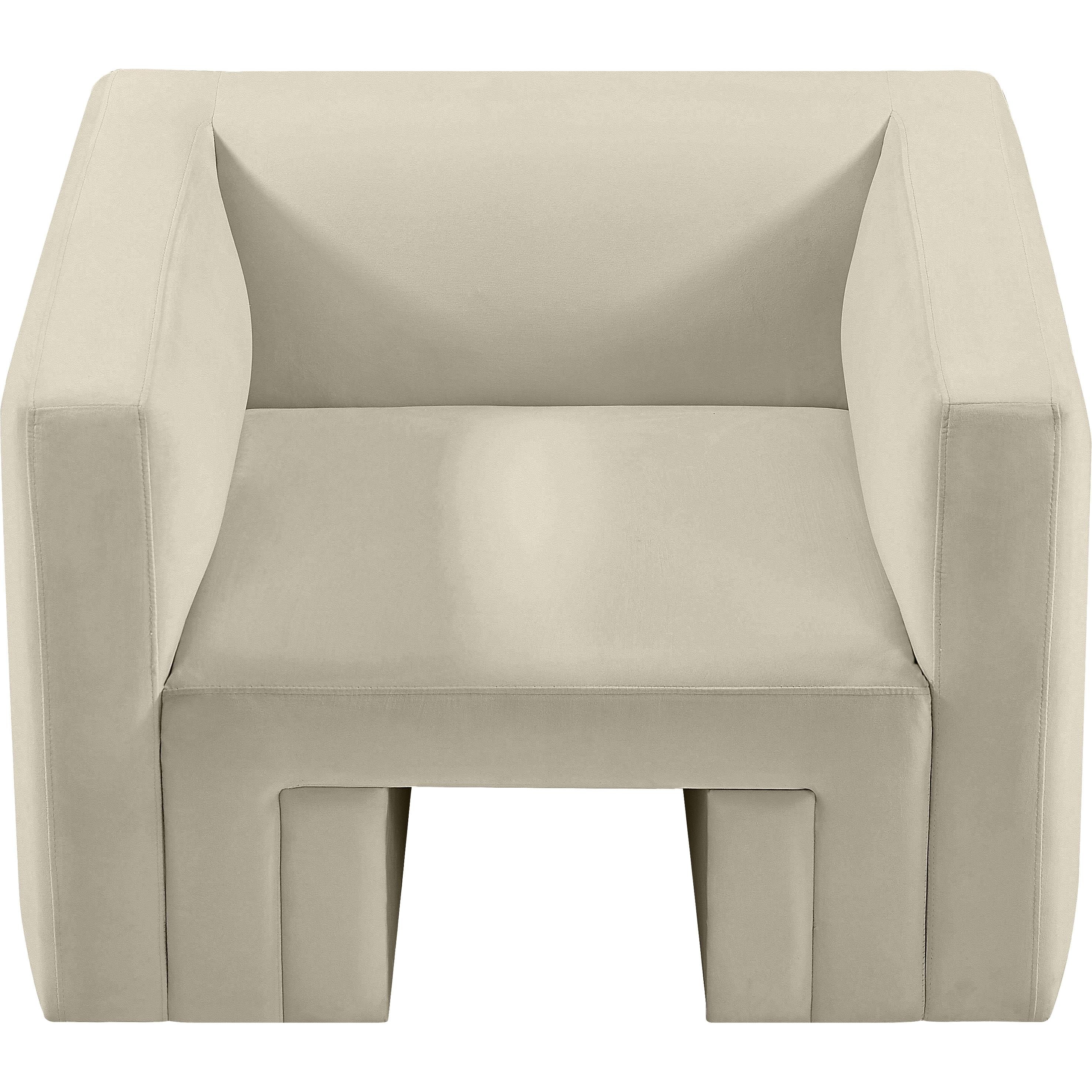 Meridian Henson Cream Velvet Chair