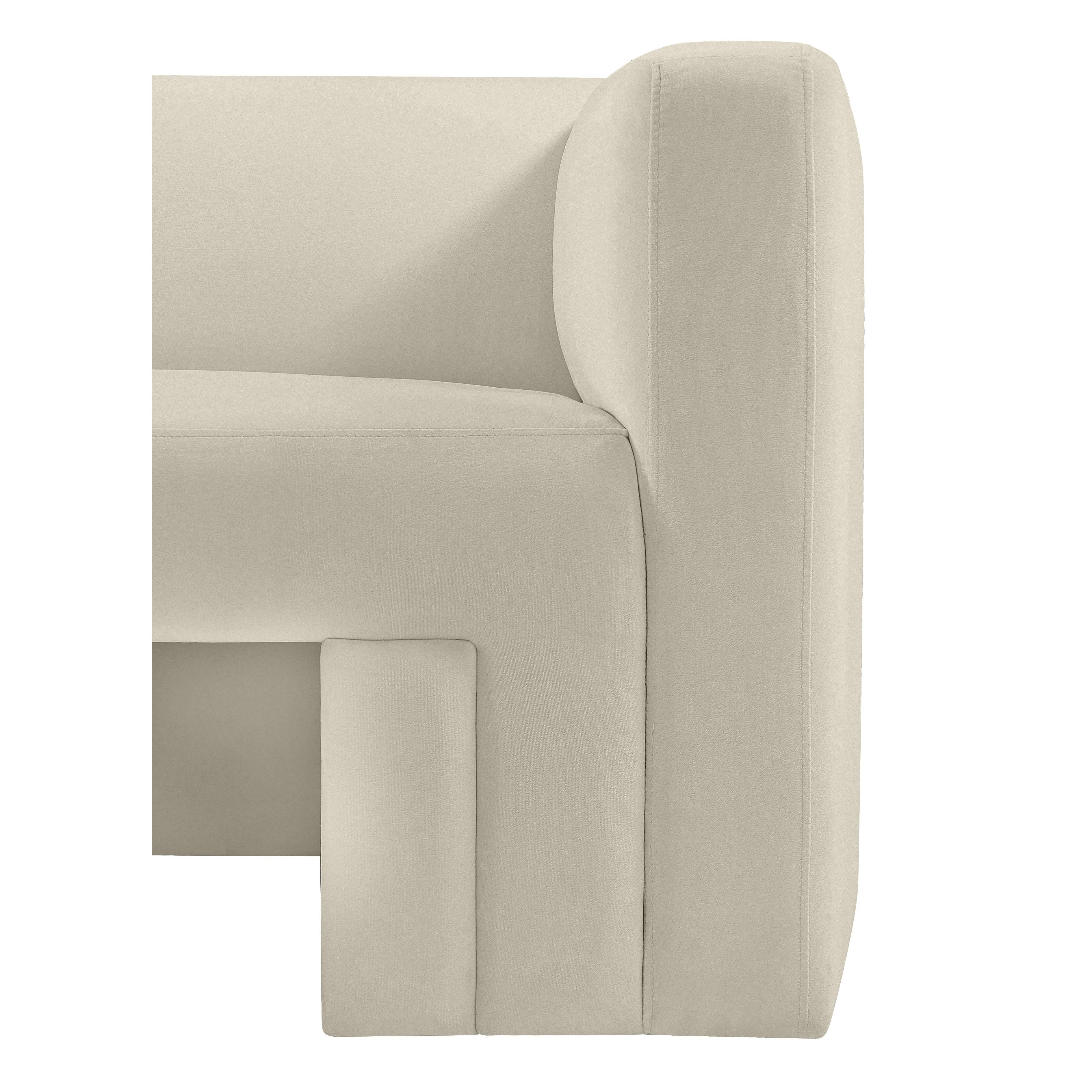 Meridian Henson Cream Velvet Chair