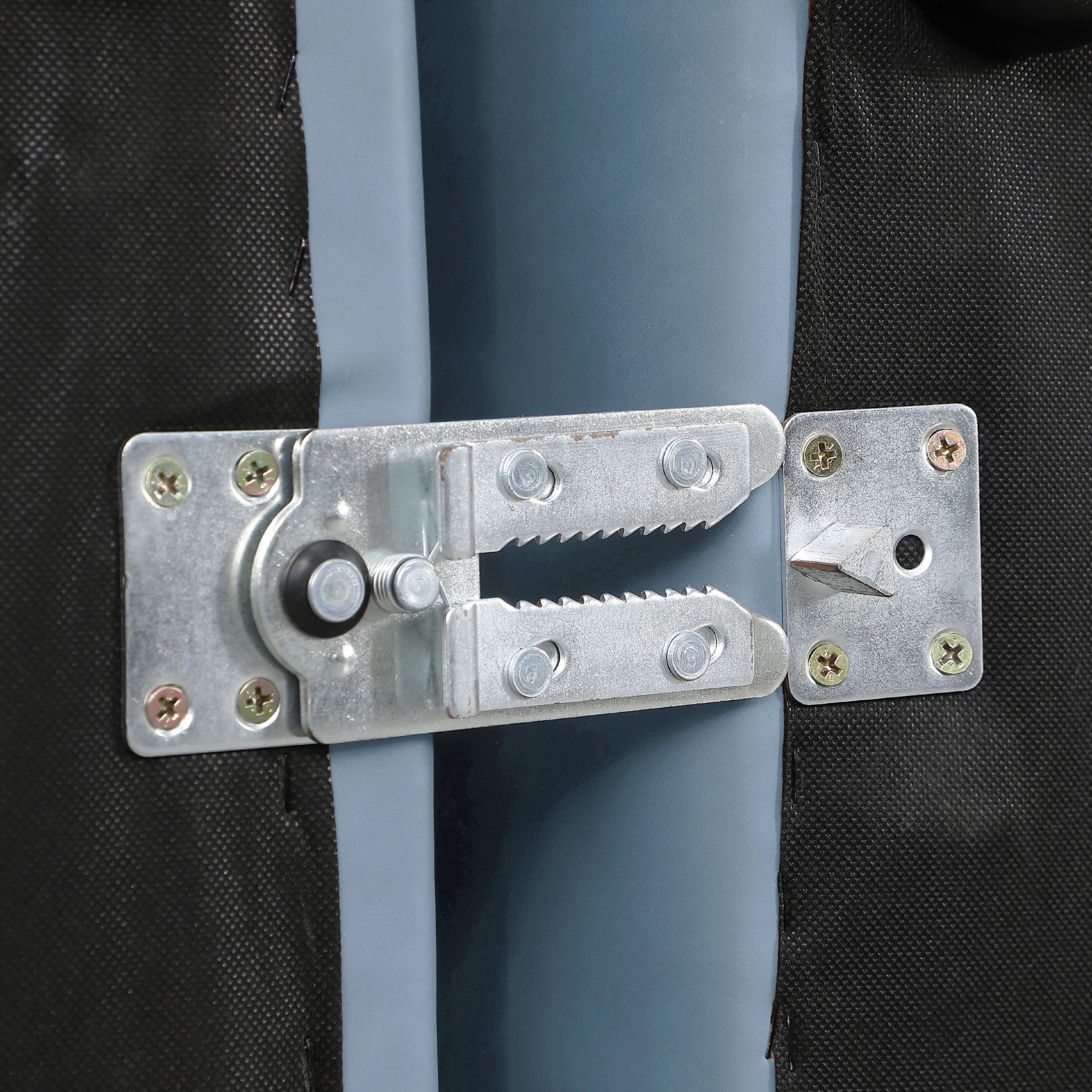 Meridian Cube Light Blue Vegan Leather Ottoman