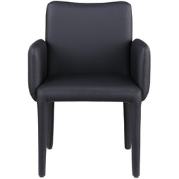 Meridian Pelle Black Vegan Leather Accent/Dining Chair