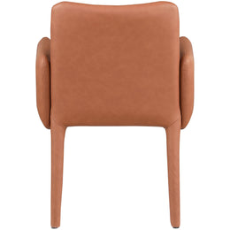 Meridian Pelle Cognac Vegan Leather Accent/Dining Chair