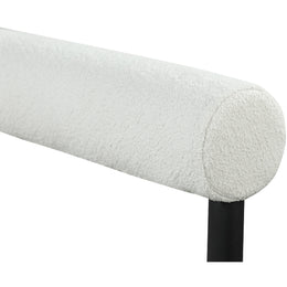 Meridian Louie Cream Boucle Fabric Dining Chair