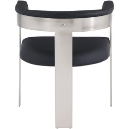 Meridian Romeo Black Vegan Leather Dining Chair