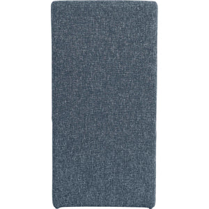 Meridian Benson Blue Linen Textured Fabric Dining Chair