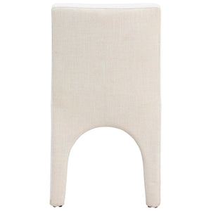Meridian Gramercy Beige Linen Textured Fabric Dining Chair