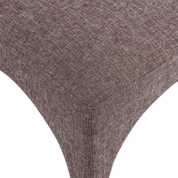 Meridian Gramercy Brown Linen Textured Fabric Dining Chair