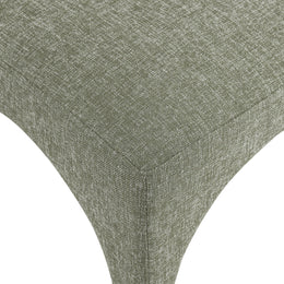 Meridian Gramercy Green Linen Textured Fabric Dining Chair