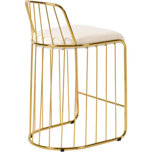 Meridian Lupita Cream Vegan Leather Dining Chair
