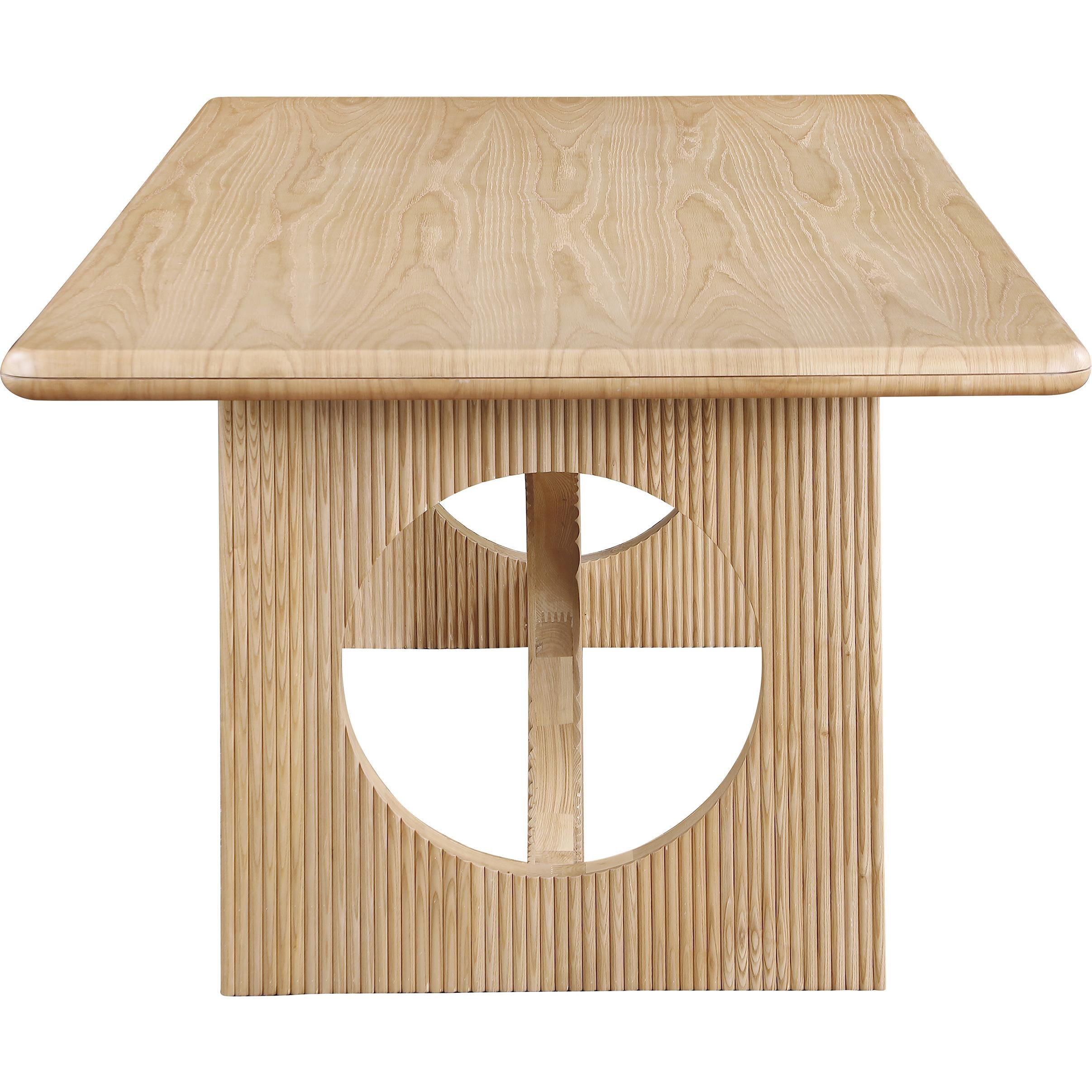 Meridian Rivas Natural Oak Dining Table