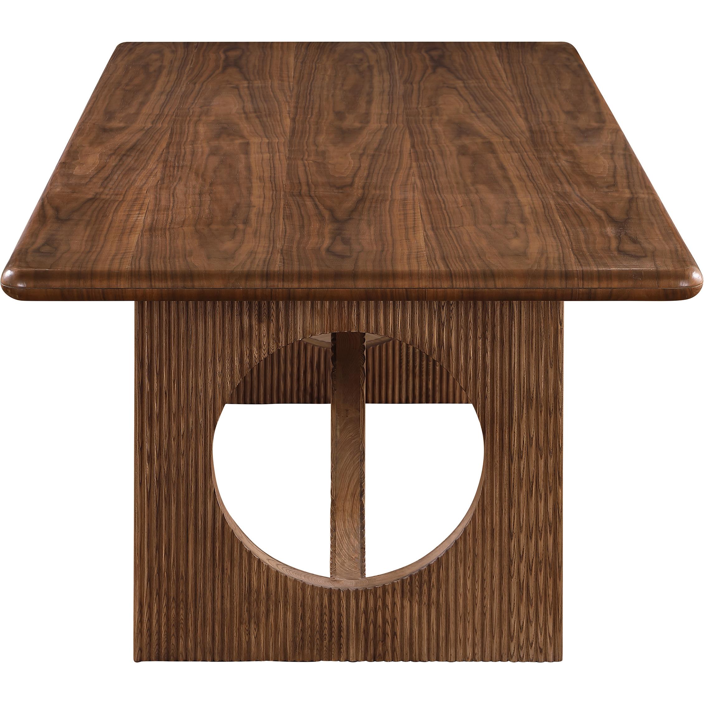 Meridian Rivas Walnut Dining Table
