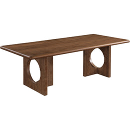 Meridian Rivas Walnut Dining Table