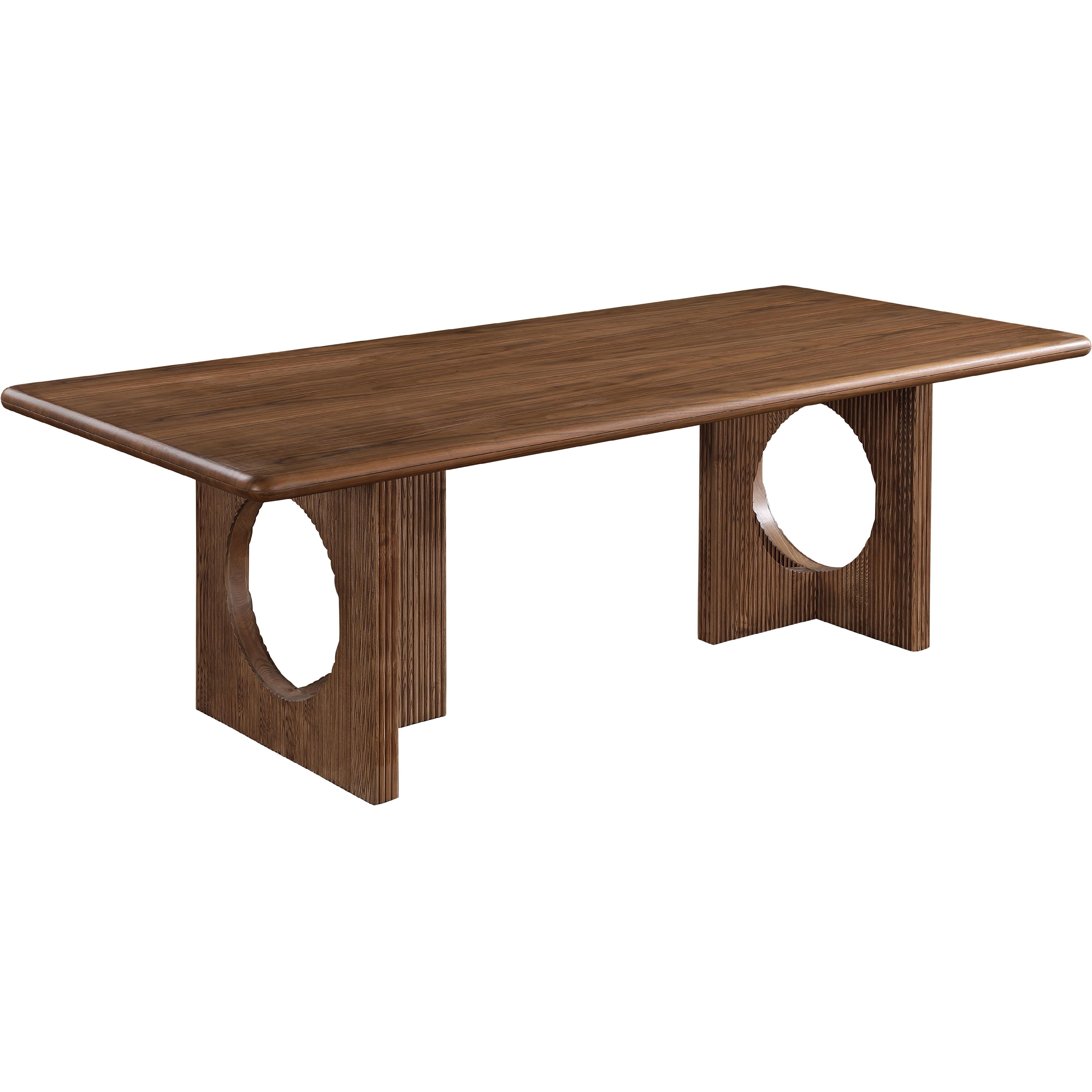 Meridian Rivas Walnut Dining Table