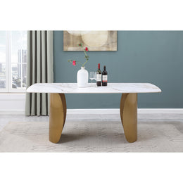 Meridian Niya White Dining Table