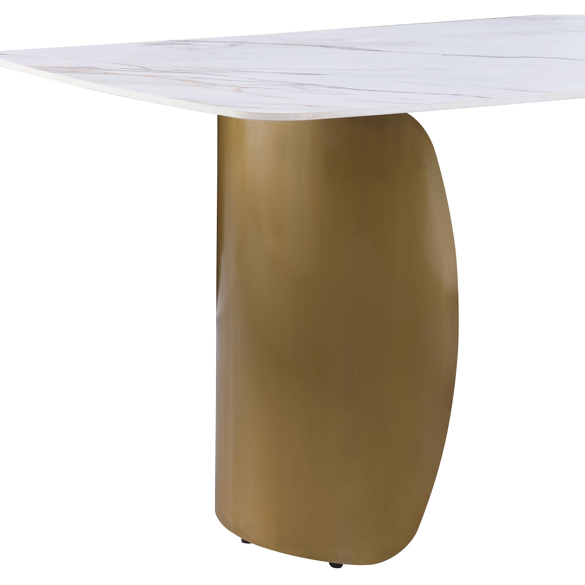 Meridian Niya White Dining Table