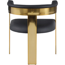 Meridian Romeo Black Vegan Leather Dining Chair