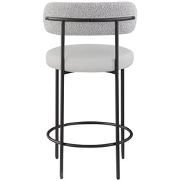 Meridian Beacon Taupe Vegan Leather Seat Stool
