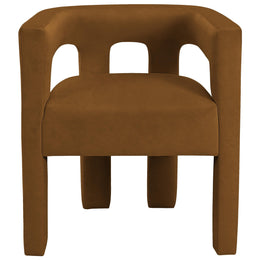 Meridian Athena Saddle Velvet Dining Chair