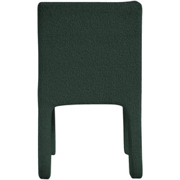 Meridian Kai Green Boucle Fabric Dining Chair