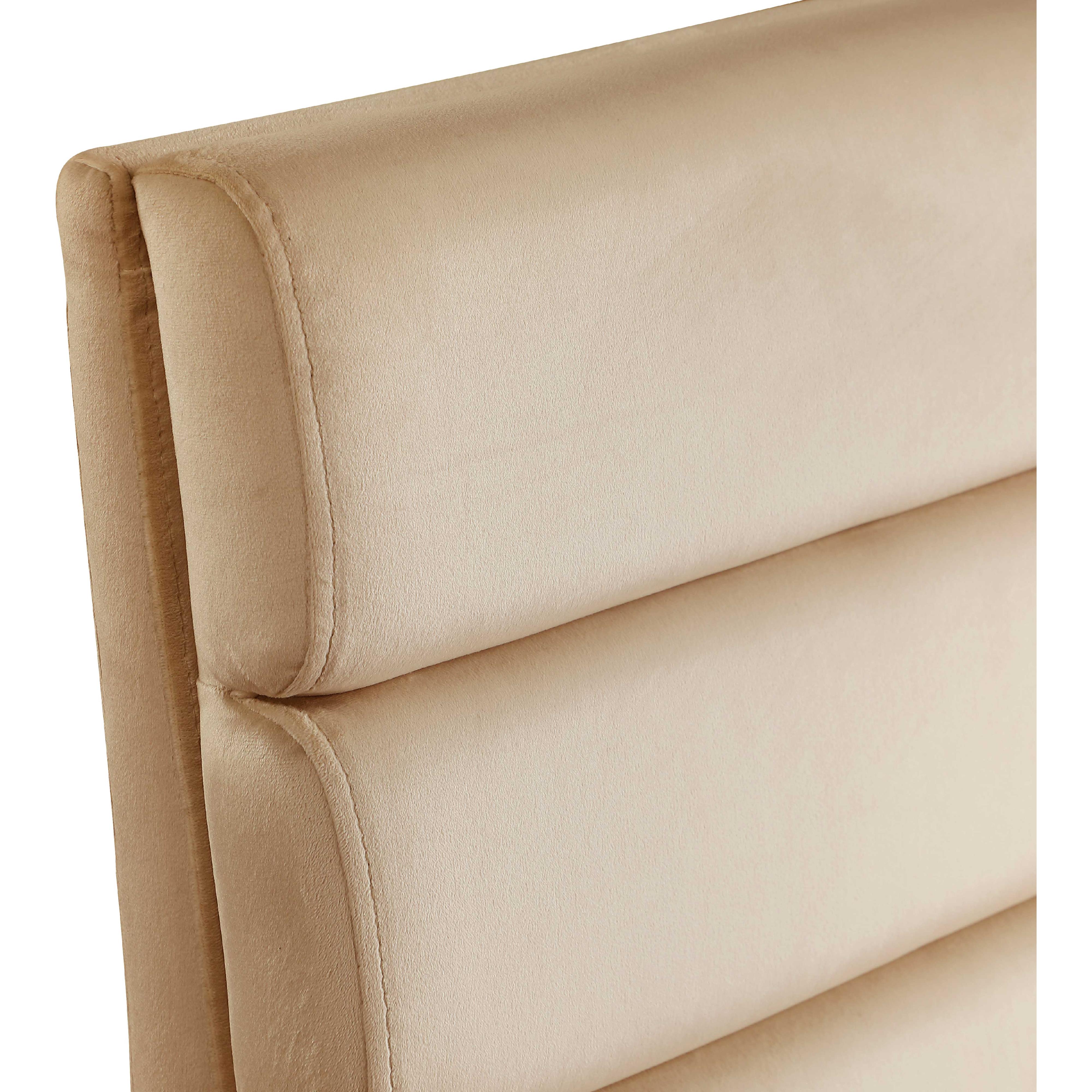 Meridian Kai Camel Velvet Dining Chair