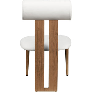 Meridian Dario Cream Vegan Leather Dining Chair