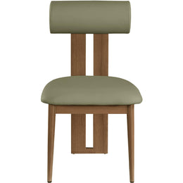 Meridian Dario Green Vegan Leather Dining Chair