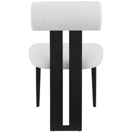 Meridian Dario Cream Boucle Fabric Dining Chair