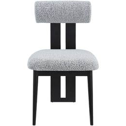 Meridian Dario Grey Boucle Fabric Dining Chair