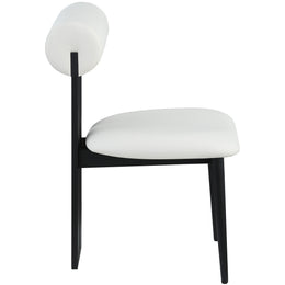 Meridian Dario Cream Vegan Leather Dining Chair