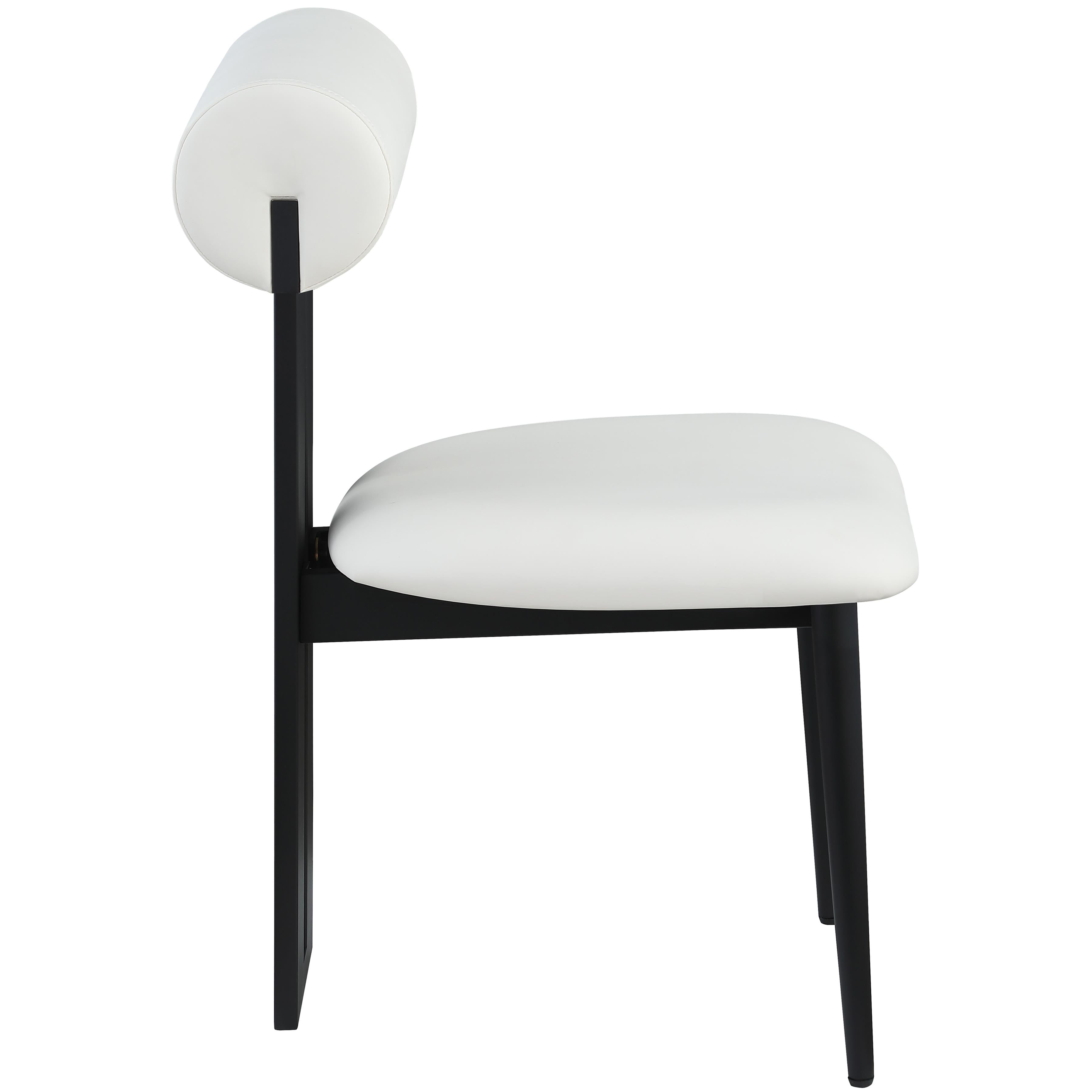 Meridian Dario Cream Vegan Leather Dining Chair