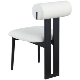 Meridian Dario Cream Vegan Leather Dining Chair