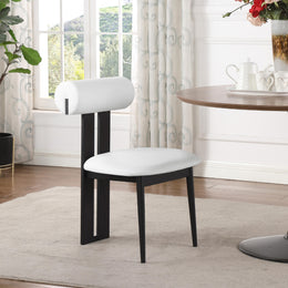 Meridian Dario Cream Vegan Leather Dining Chair