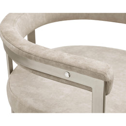 Meridian Marcello Beige Velvet Dining Chair