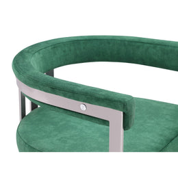 Meridian Marcello Green Velvet Dining Chair